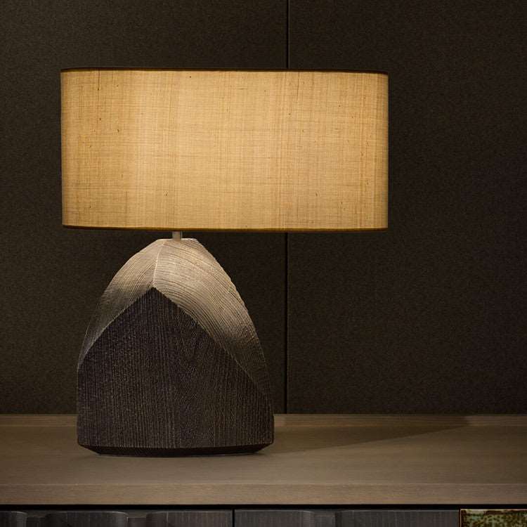 Elegant Wabi-Sabi Inspired Japanese Resin Craft Table Lamp